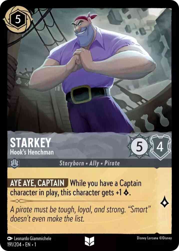 Starkey - Hook's Henchman - 191/204 [The First Chapter] [Non-Foil]