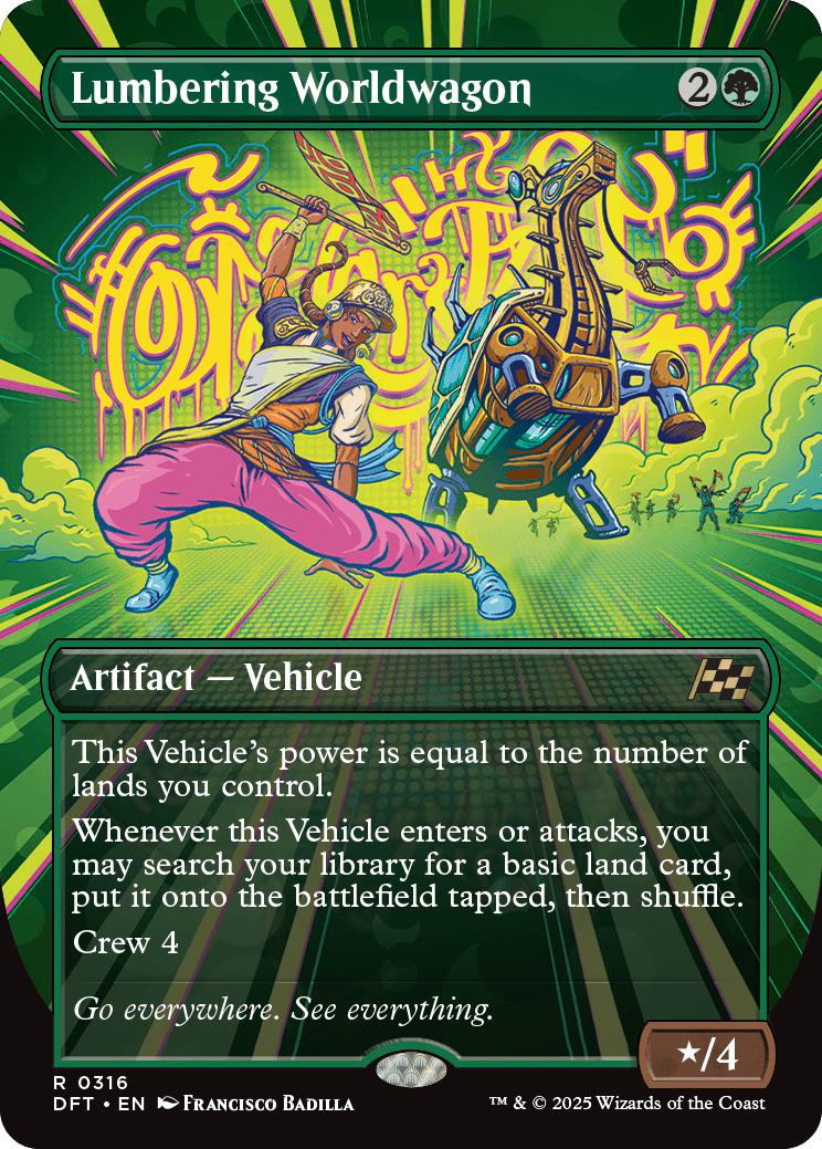 Lumbering Worldwagon [316] [Borderless] [Revved Up] [Aetherdrift] [Non-Foil]