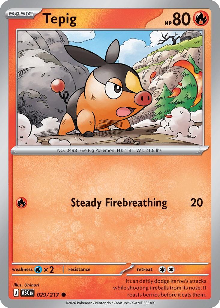 Tepig - 029/217 - Common [me025-029] [Non-Holo]