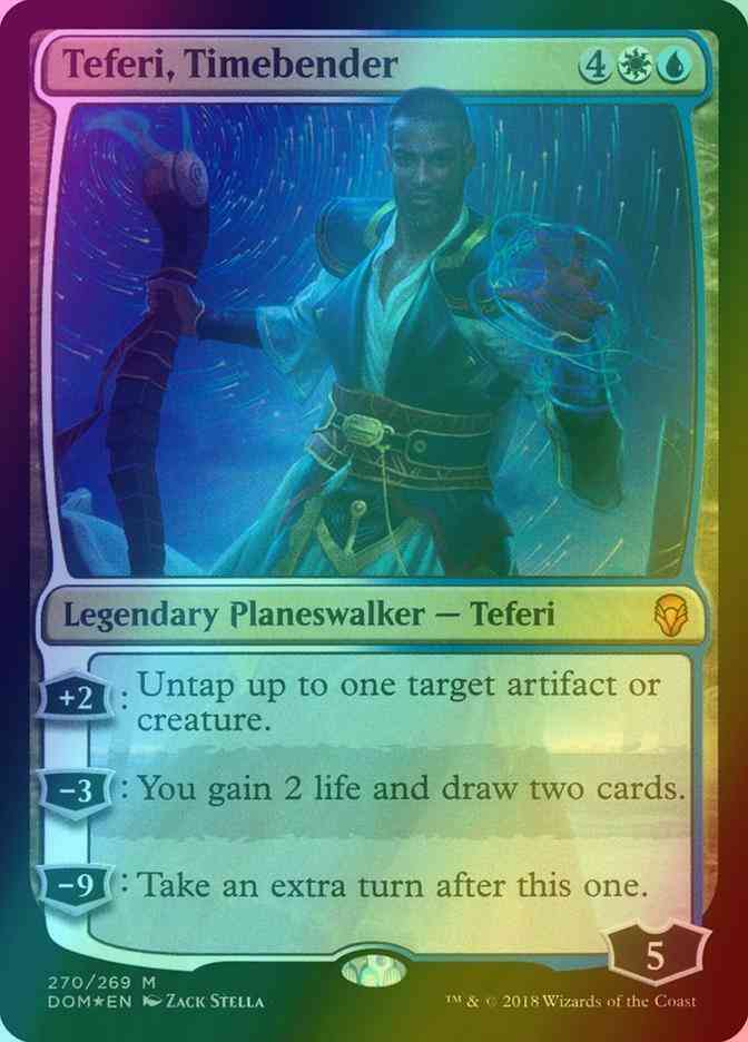 Teferi, Timebender [270] [Planeswalker Deck Exclusive] [Dominaria] [Foil]