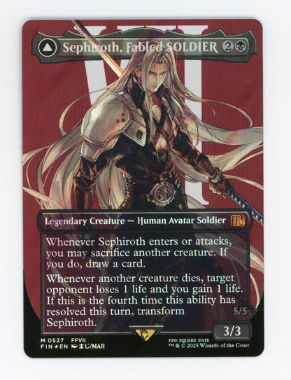 Sephiroth, Fabled SOLDIER // Sephiroth, One-Winged Angel — Borderless|Character|Surge Foil — ID 18053