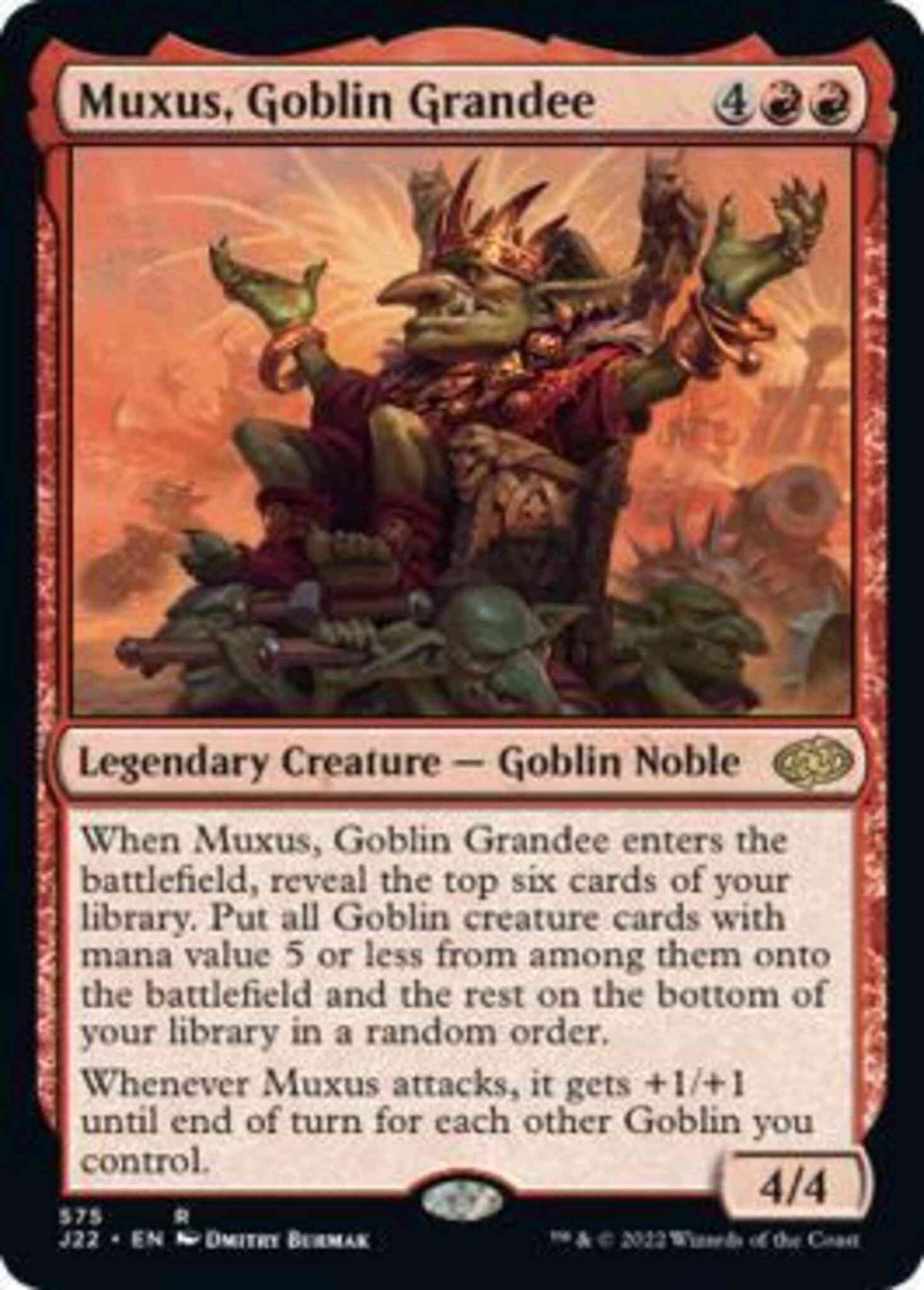 Muxus, Goblin Grandee [575] [Jumpstart 2022] [Non-Foil]