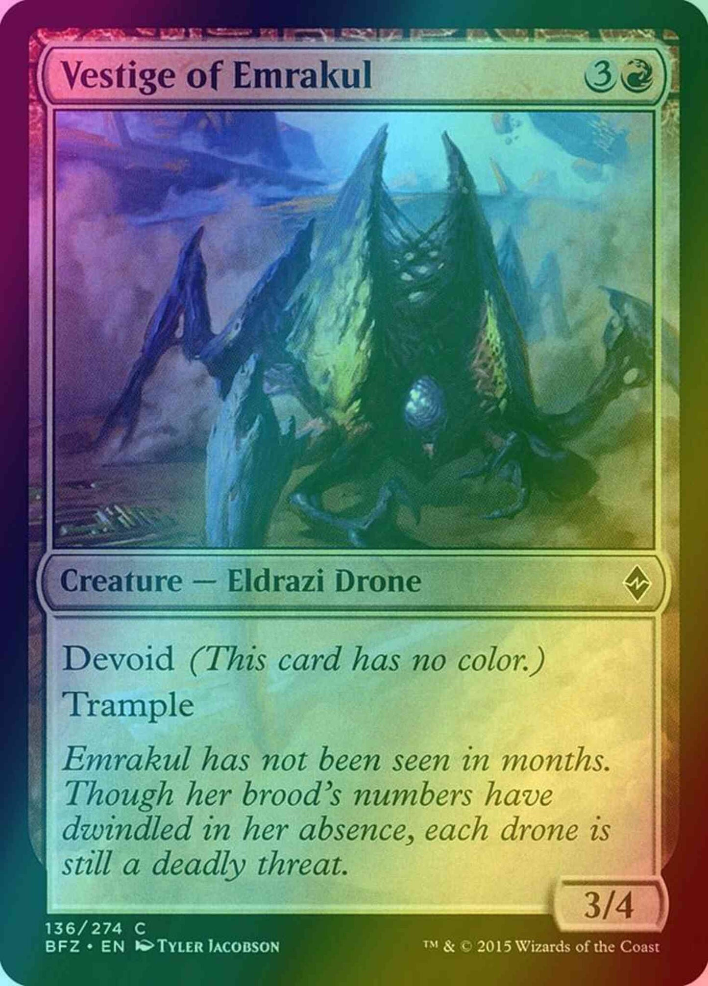 Vestige of Emrakul [136] [Battle for Zendikar] [Foil]