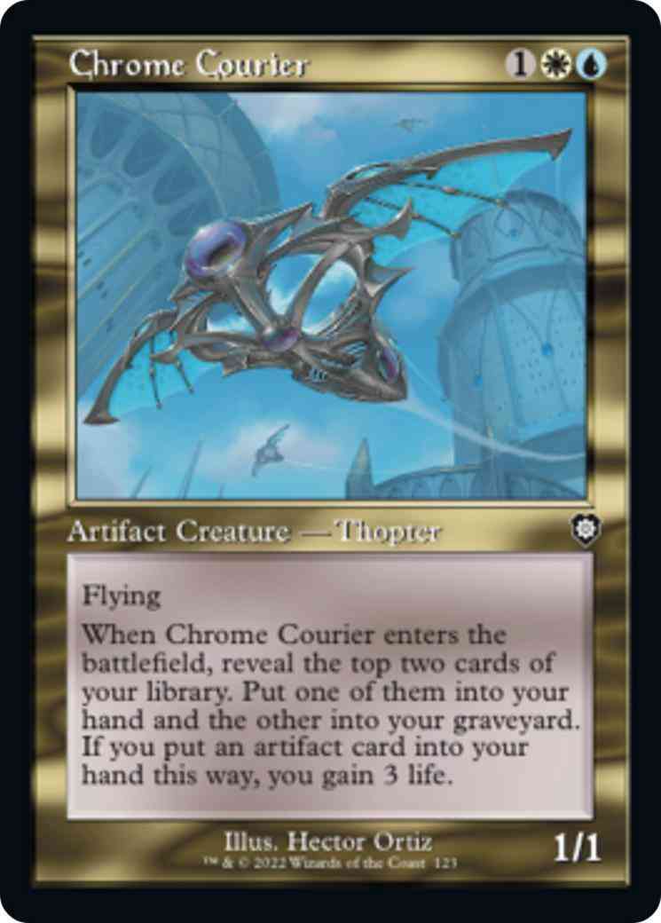 Chrome Courier [123] [Retro Frame] [The Brothers' War: Commander] [Non-Foil]