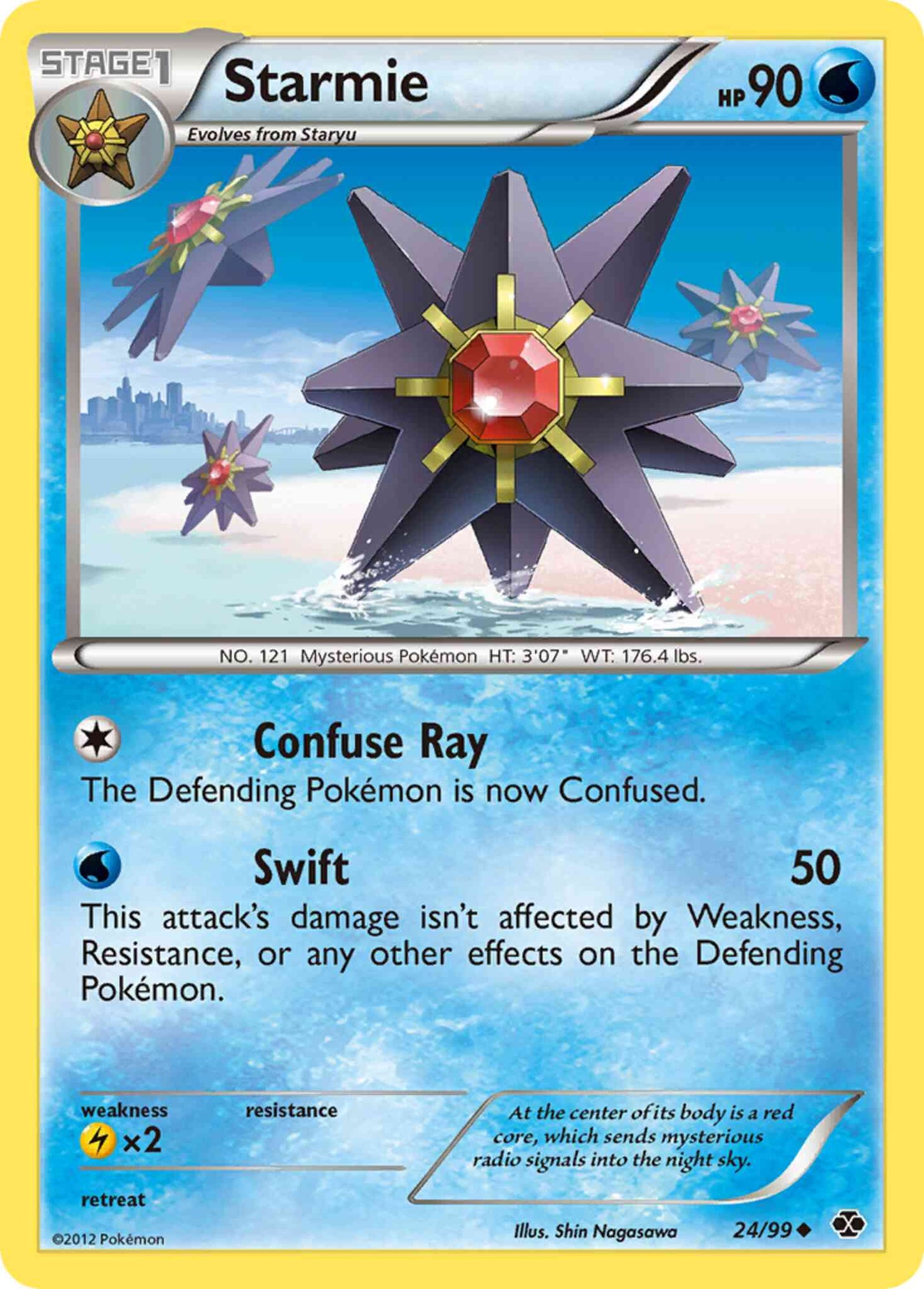 Starmie - 24/99 - Uncommon [bw4-24] [Non-Holo]