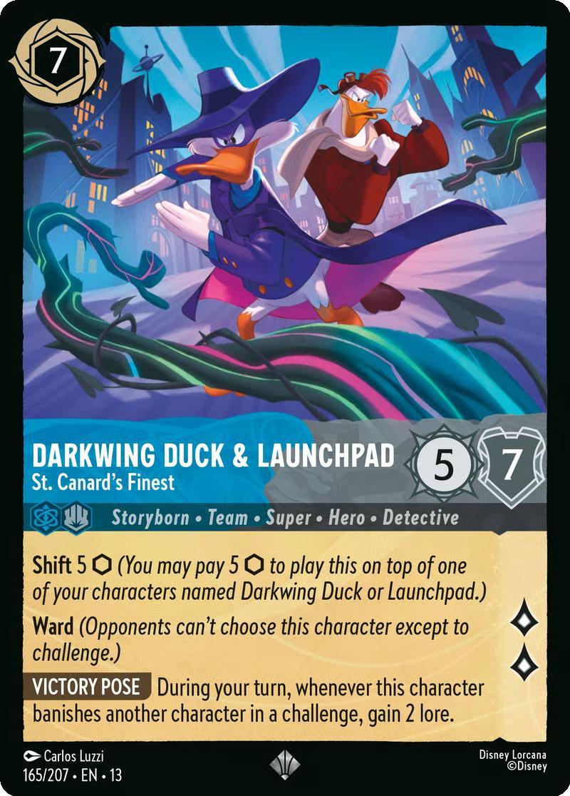 Darkwing Duck & Launchpad - St. Canard's Finest - 165/204 [Attack of the Vine!] [Non-Foil]