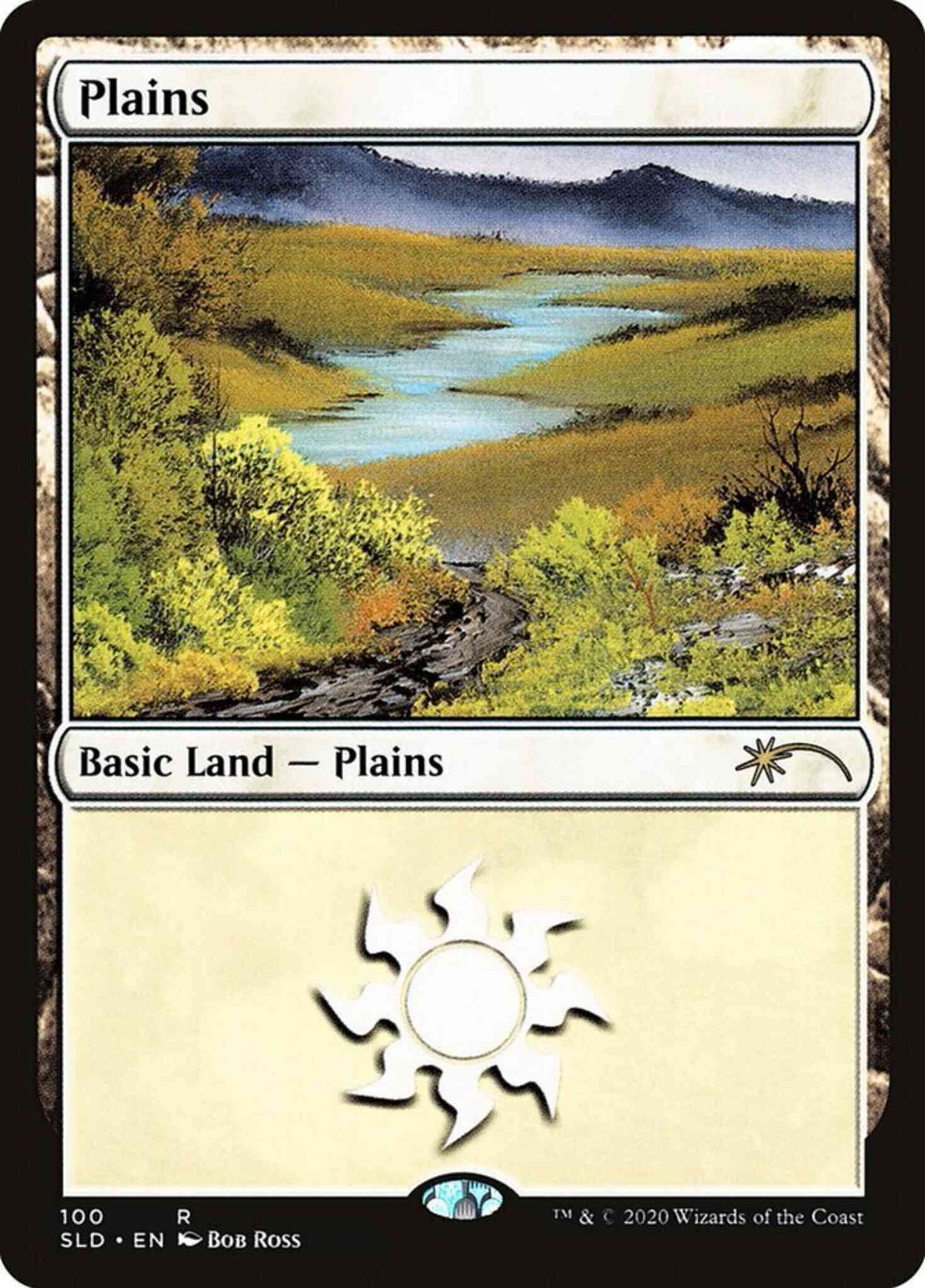 Plains [0100] [Bob Ross] [Secret Lair Drop] [Non-Foil]