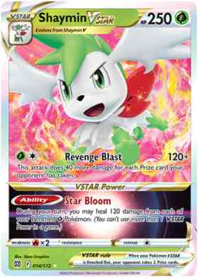 Shaymin VSTAR - 014/172 - Rare Holo VSTAR [swsh9-014] [Ultra]