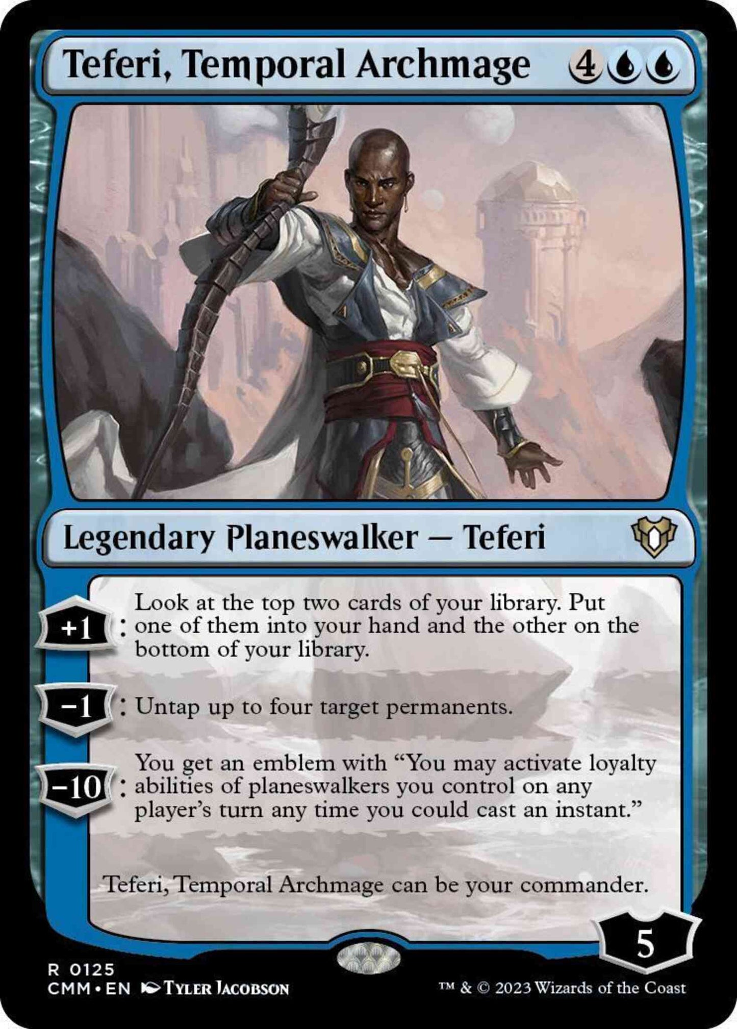 Teferi, Temporal Archmage [125] [Commander Masters] [Non-Foil]