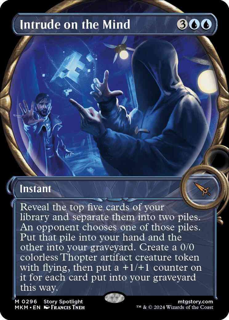 Intrude on the Mind [296] [Magnified Showcase] [Murders at Karlov Manor] [Non-Foil]