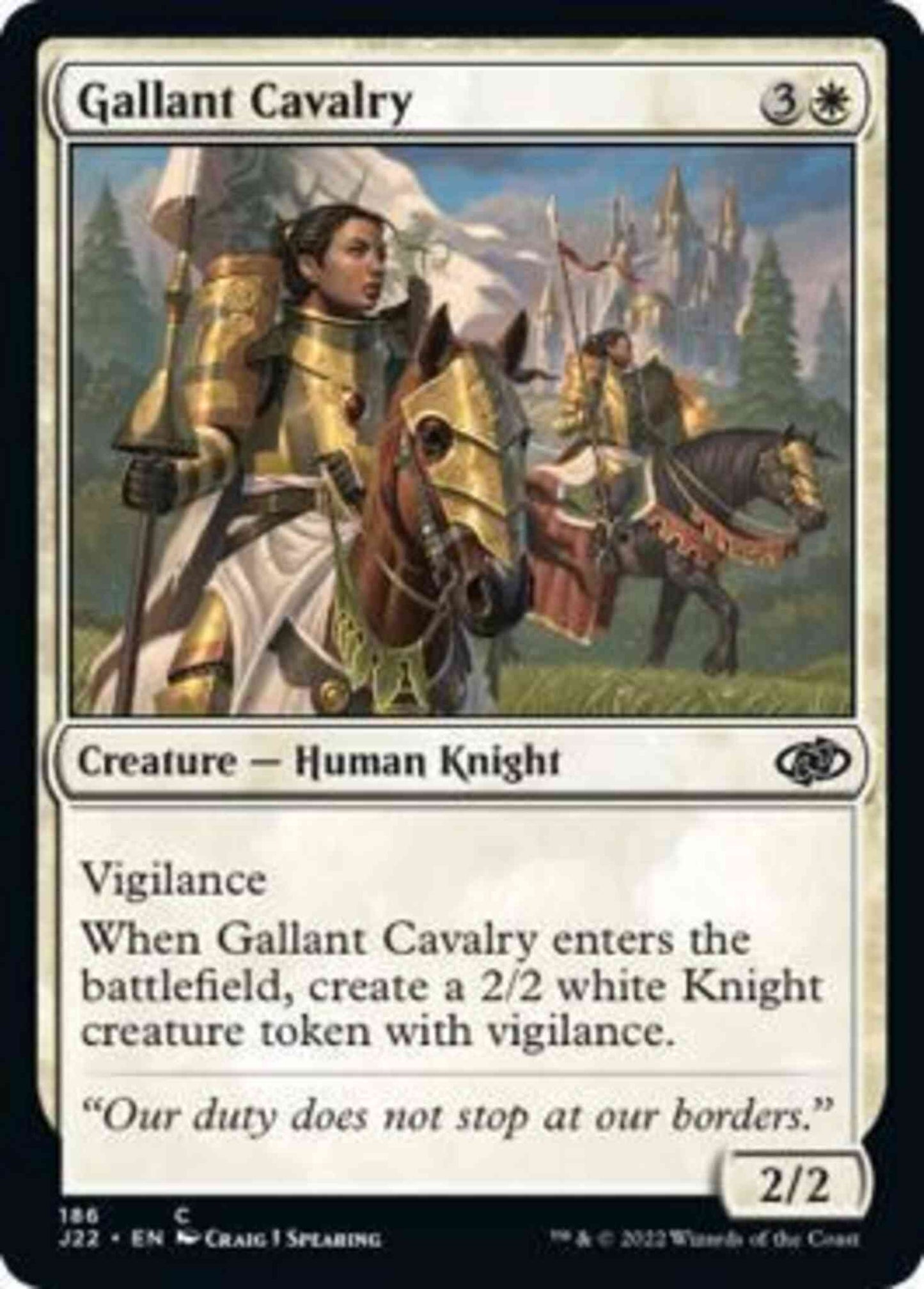 Gallant Cavalry [186] [Jumpstart 2022] [Non-Foil]