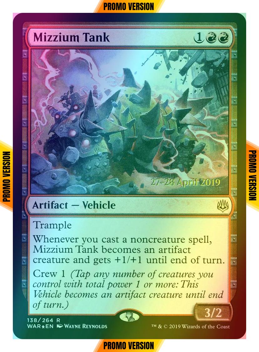 Mizzium Tank [138s] [War of the Spark Promos] [Foil]