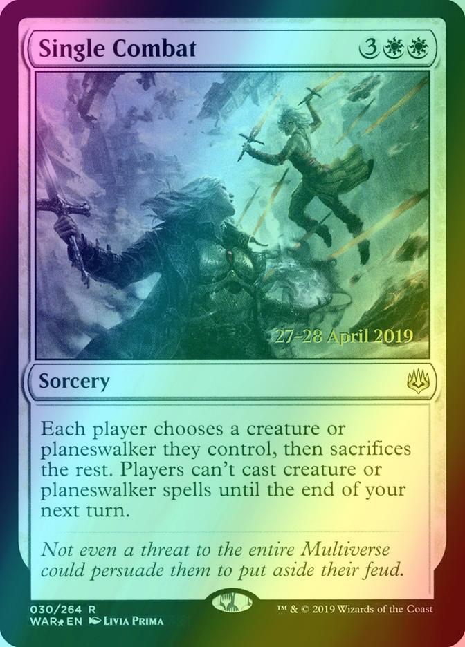 Single Combat [30s] [War of the Spark Promos] [Foil]
