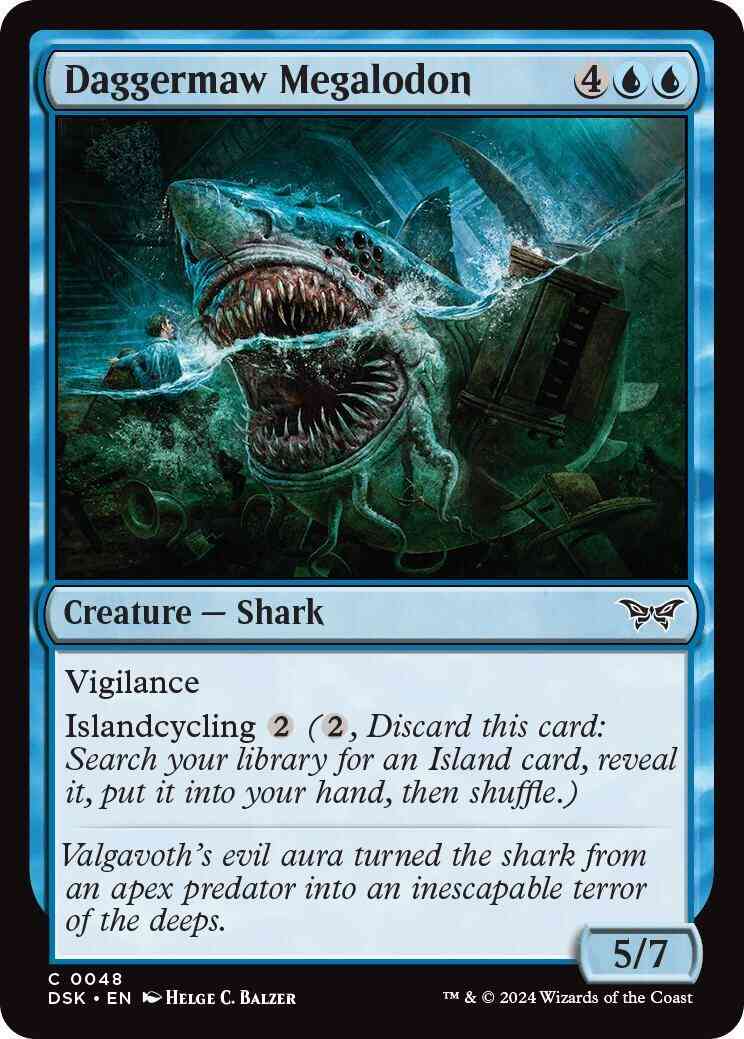 Daggermaw Megalodon [48] [Duskmourn: House of Horror] [Foil]