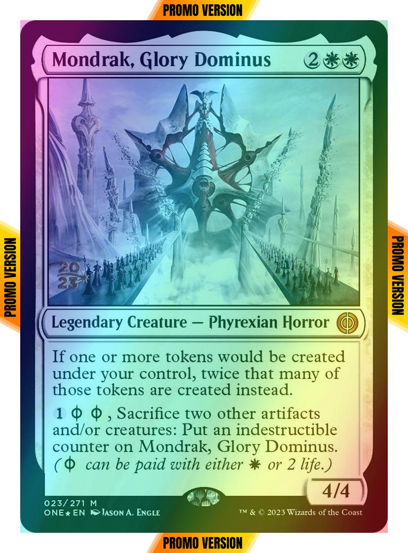 Mondrak, Glory Dominus [23s] [Prerelease] [Phyrexia: All Will Be One: Promos] [Foil]