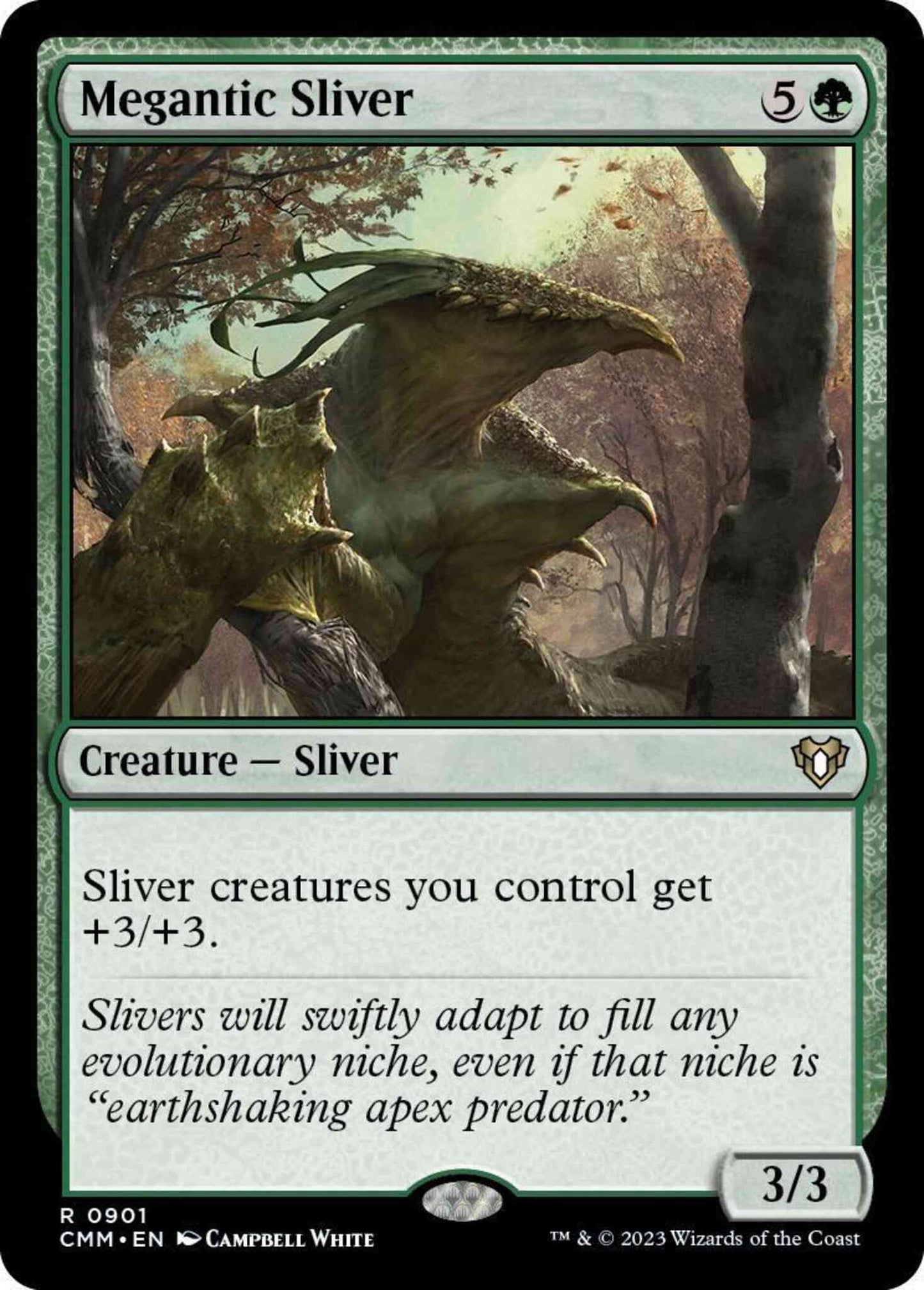 Megantic Sliver [901] [Commander Masters] [Non-Foil]