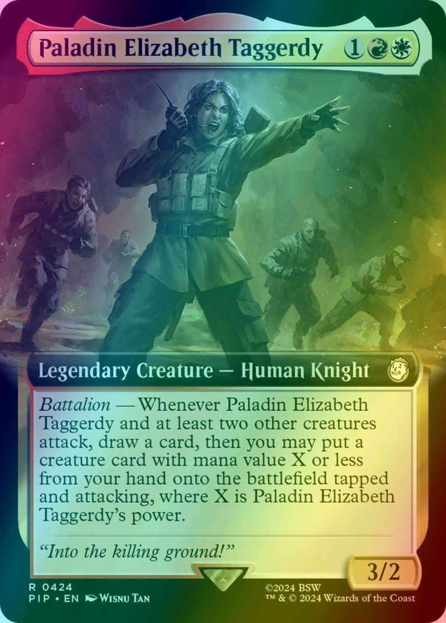 Paladin Elizabeth Taggerdy [424] [Extended Art] [Fallout] [Foil]