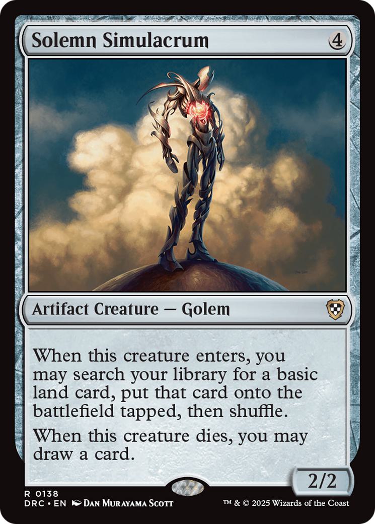 Solemn Simulacrum [138] [Aetherdrift: Commander] [Non-Foil]