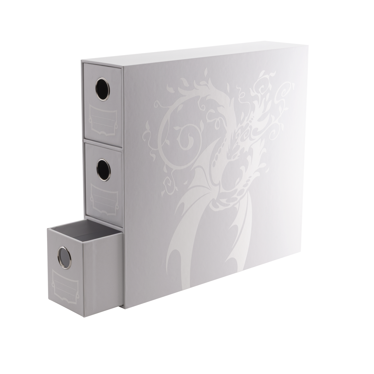 Dragon Shield Fortress Card Drawers - Vertical 3 Row - 1710+ - White
