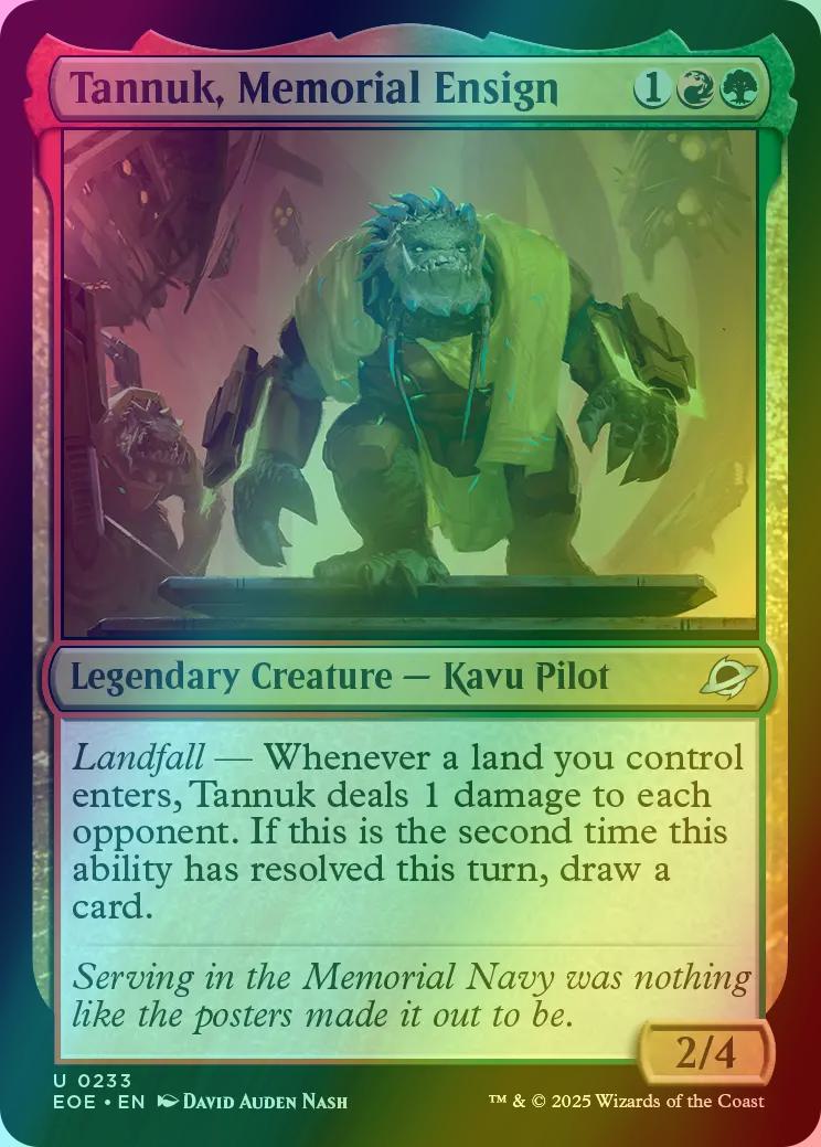 Tannuk, Memorial Ensign [233] [Edge of Eternities] [Foil]