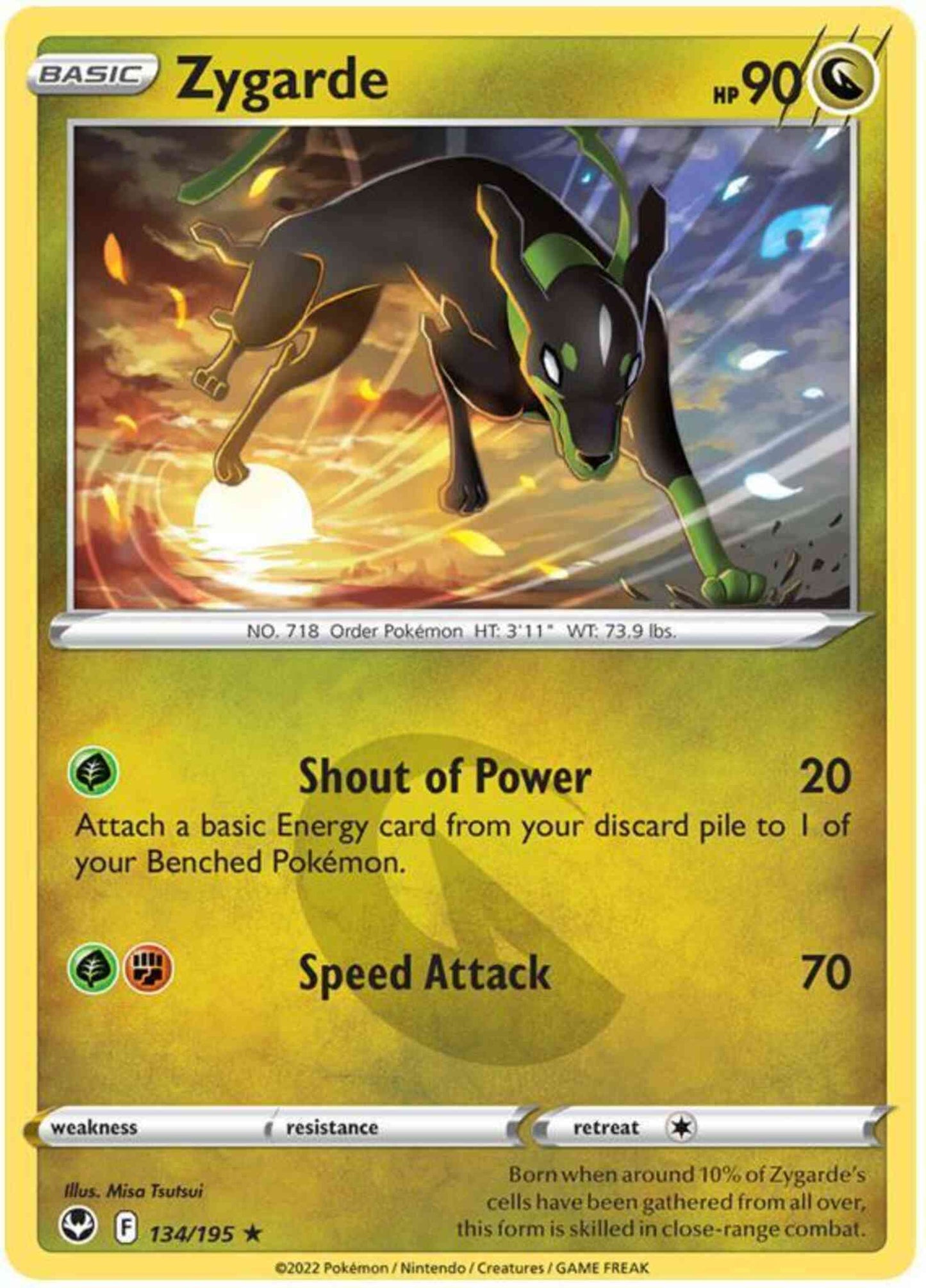 Zygarde - 134/195 - Rare [swsh12-134] [Non-Holo]