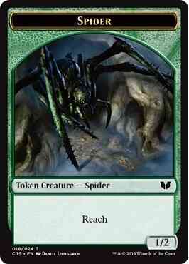 Spider Token (18) // Wolf Token (19) [Commander 2015 Tokens] [Non-Foil]