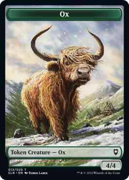 Ox Token [13] [Commander Legends: Battle for Baldur's Gate: Tokens] [Non-Foil]