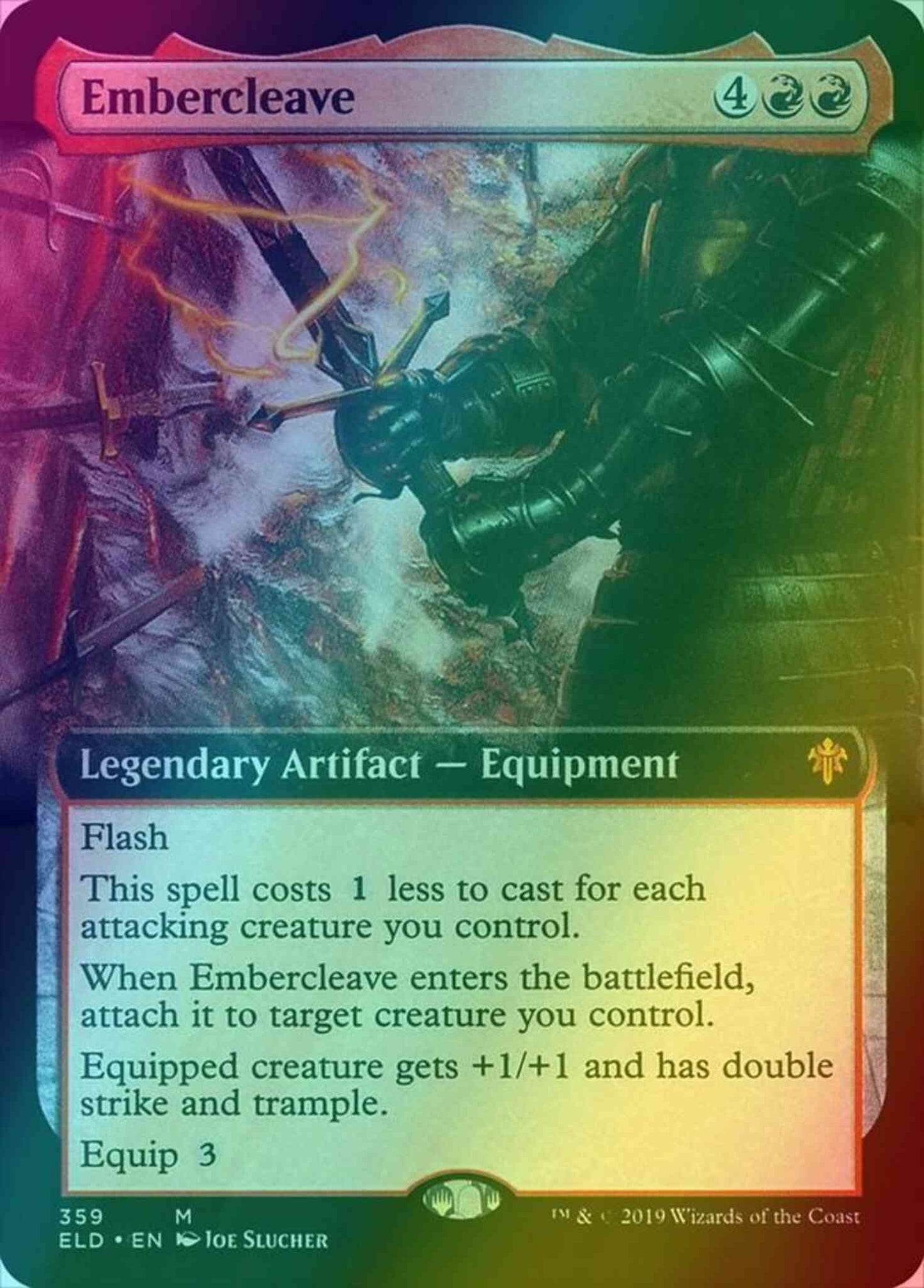 Embercleave [359] [Extended Art] [Throne of Eldraine] [Foil]