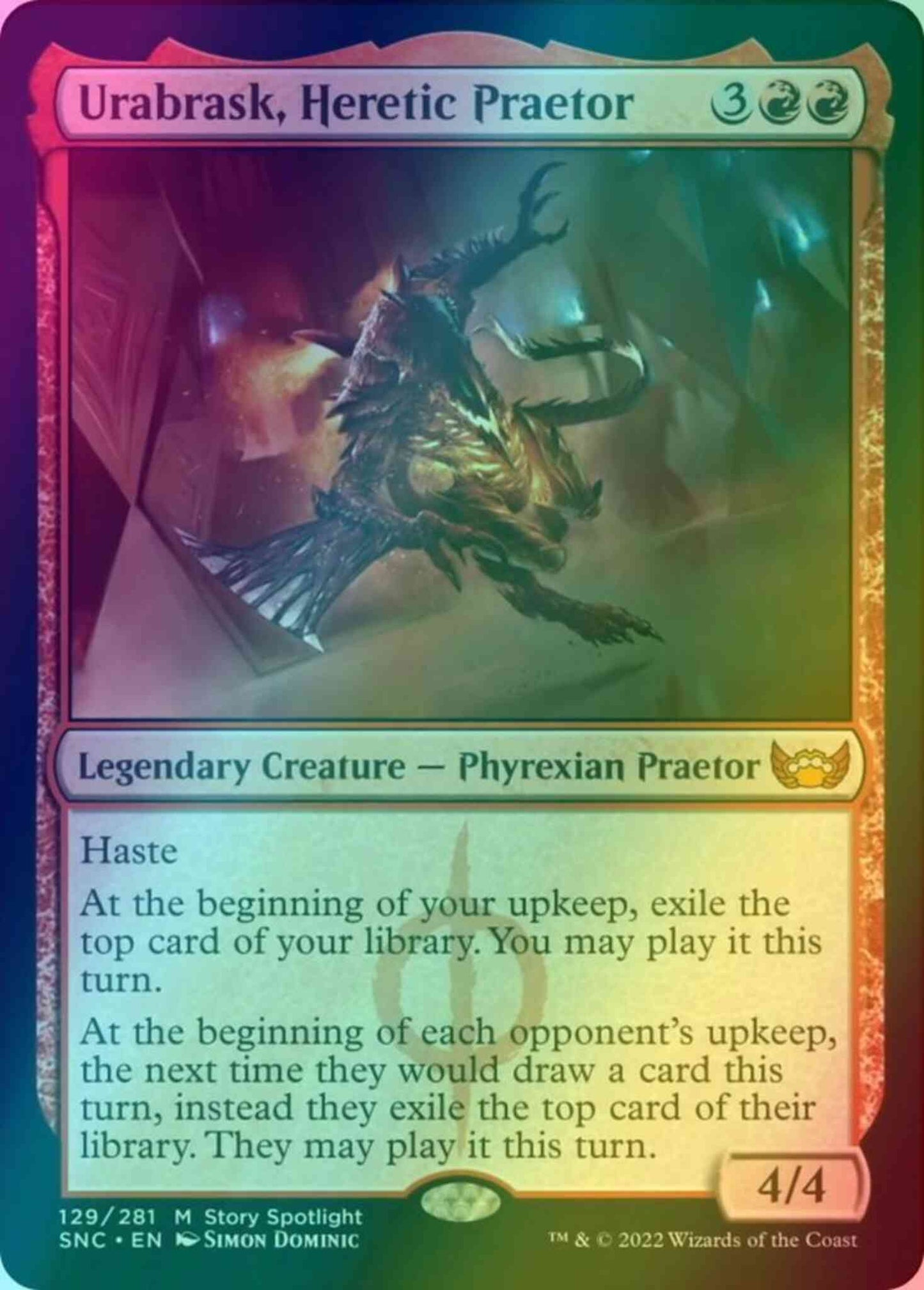 Urabrask, Heretic Praetor [129] [Streets of New Capenna] [Foil]