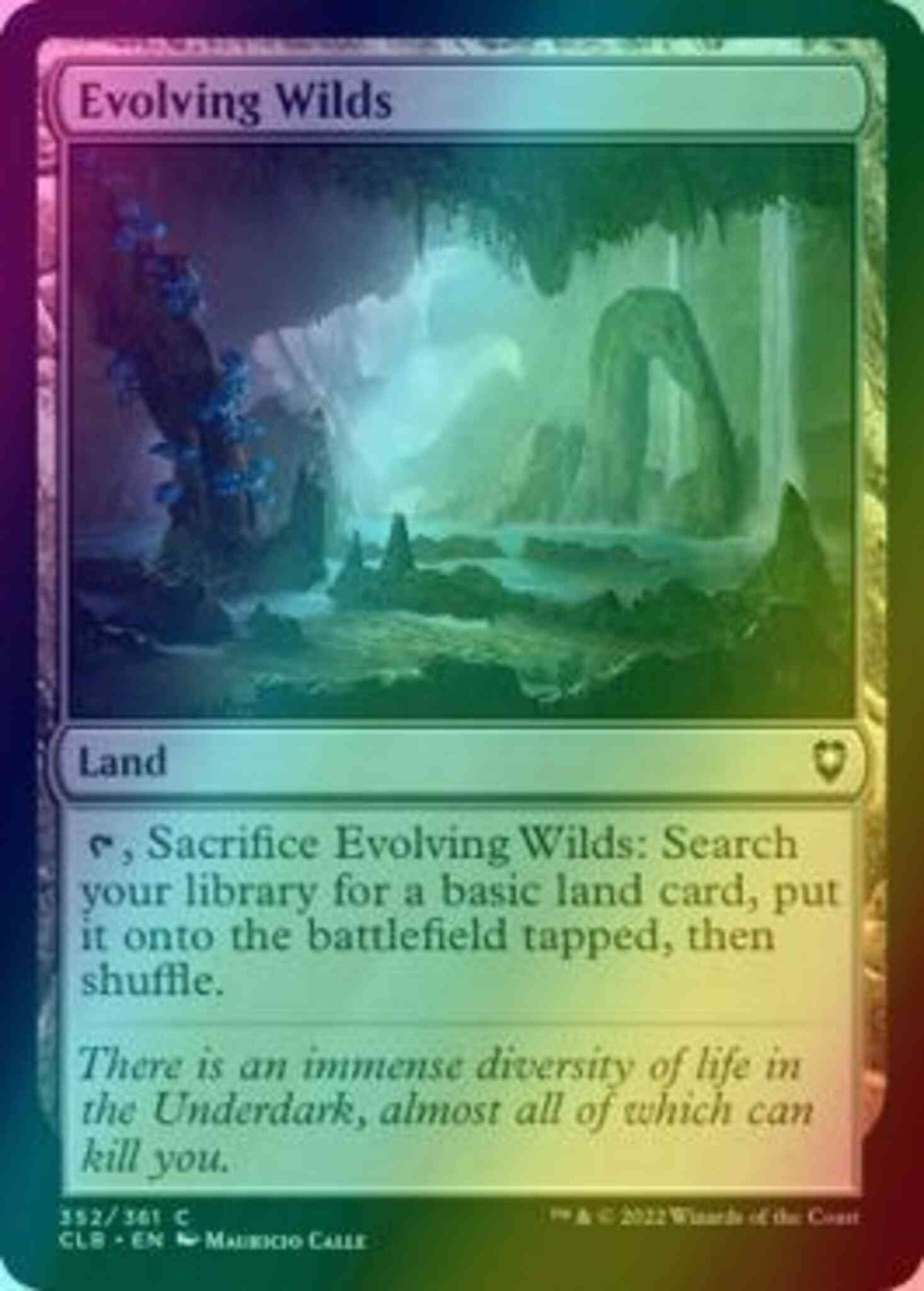 Evolving Wilds [352] [Commander Legends: Battle for Baldur's Gate] [Foil]