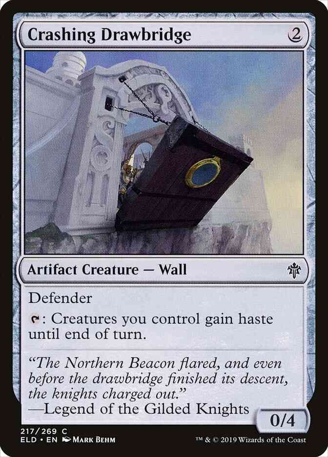 Crashing Drawbridge [217] [Throne of Eldraine] [Non-Foil]