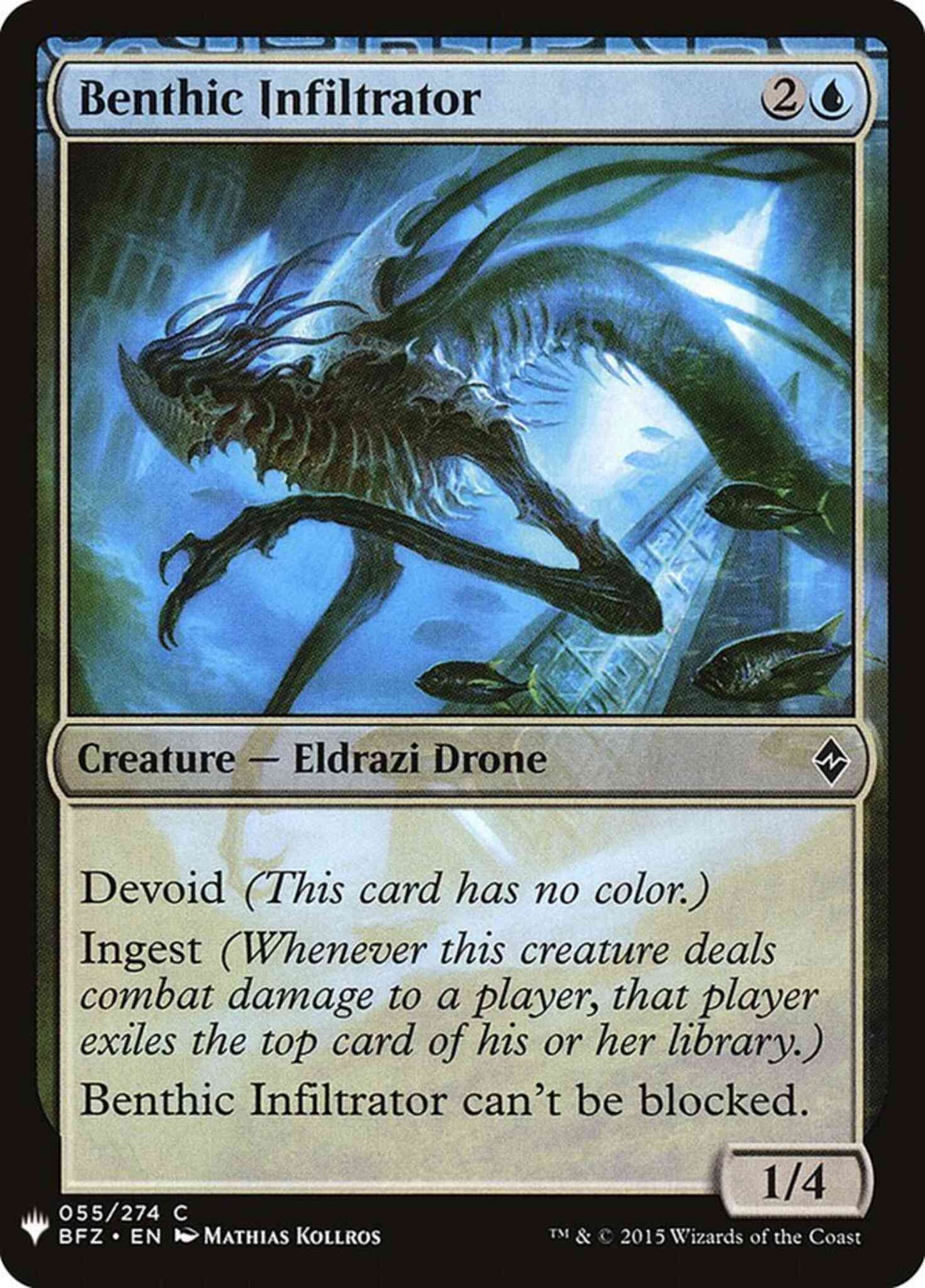 Benthic Infiltrator [BFZ-55] [The List] [Non-Foil]
