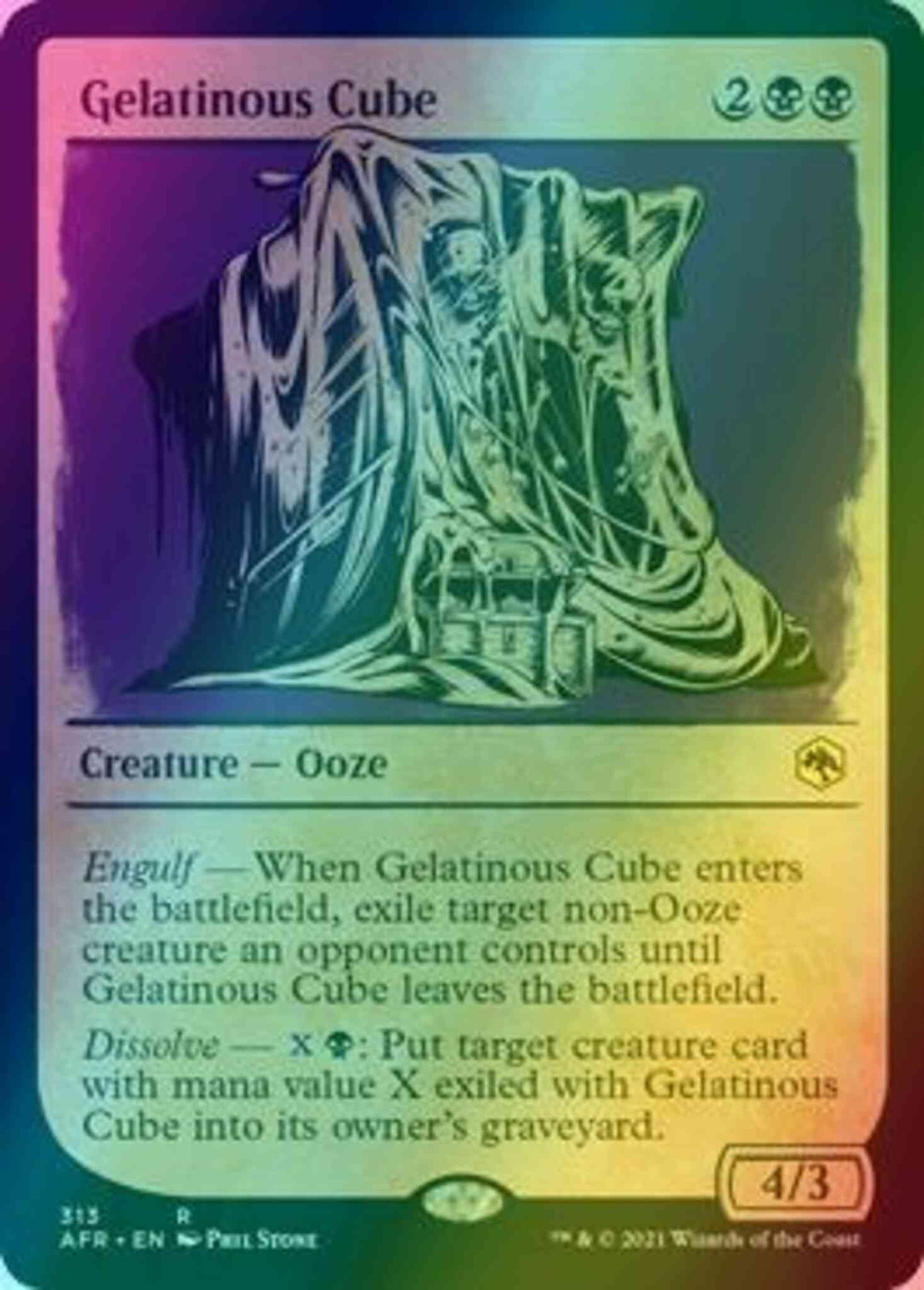 Gelatinous Cube [313] [Rulebook Showcase] [Adventures in the Forgotten Realms] [Foil]