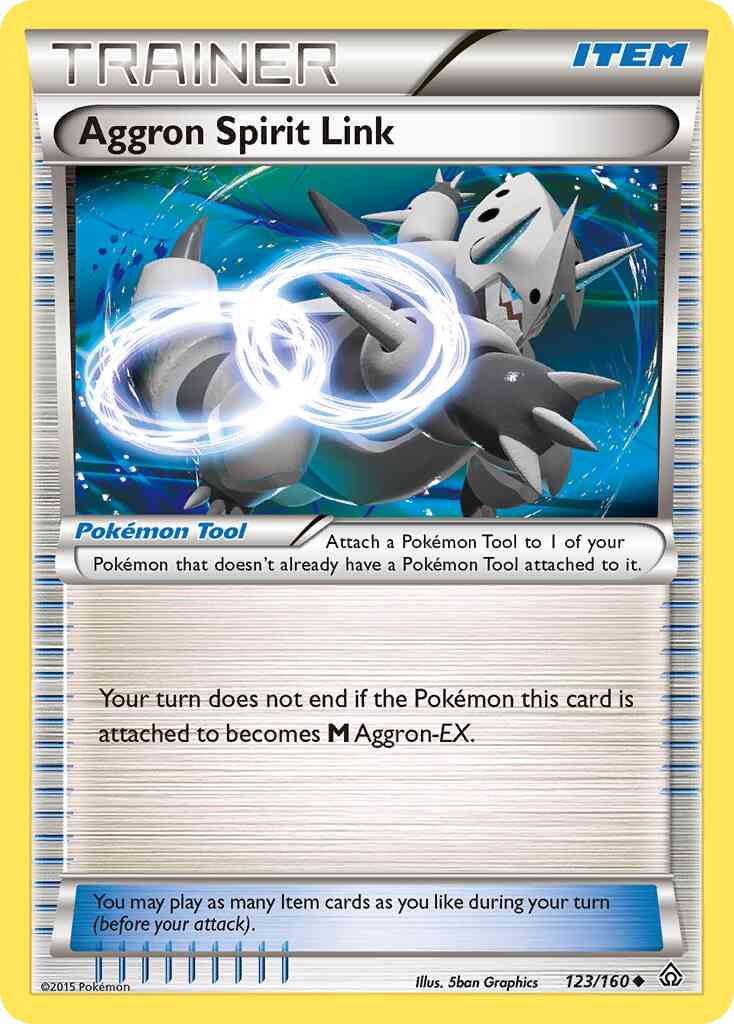 Aggron Spirit Link - 123/160 - Uncommon [xy5-123] [Reverse Holo]