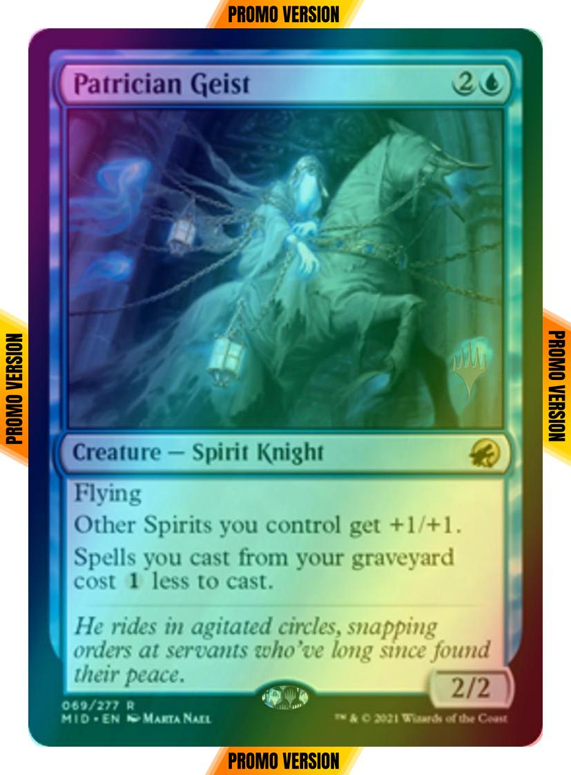 Patrician Geist [Promo Pack] [69p] [Innistrad: Midnight Hunt Promos] [Foil]