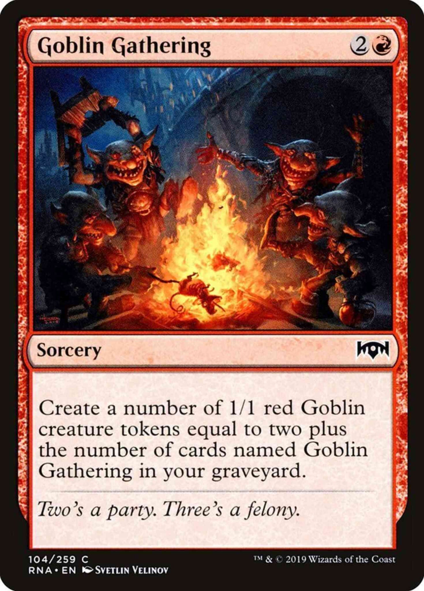 Goblin Gathering [104] [Ravnica Allegiance] [Non-Foil]