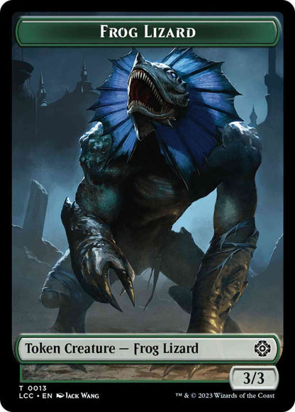 Frog Lizard Token (13) // Merfolk Token (03) [The Lost Caverns of Ixalan: Commander: Tokens] [Non-Foil]