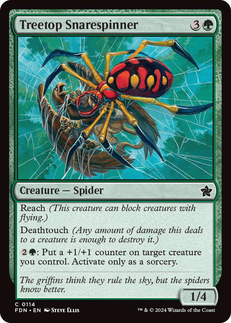 Treetop Snarespinner [114] [Foundations] [Non-Foil]