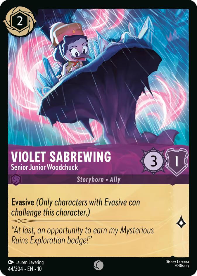 Violet Sabrewing - Senior Junior Woodchuck - 44/204 [Whispers in the Well] [Non-Foil]
