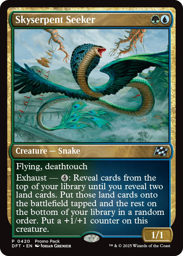 Skyserpent Seeker [420] [Dark Frame Promo Pack] [Aetherdrift] [Non-Foil]