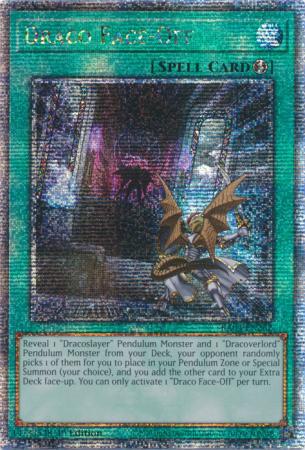 Draco Face-Off - RA04-EN262 - Quarter Century Secret Rare - 1st Edition
