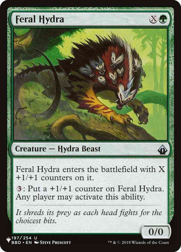 Feral Hydra [BBD-197] [The List] [Non-Foil]
