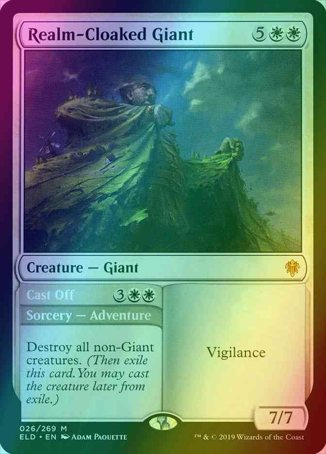 Realm-Cloaked Giant // Cast Off [26] [Throne of Eldraine] [Foil]