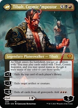 Valki, God of Lies // Tibalt, Cosmic Impostor [286] [Borderless] [Kaldheim] [Non-Foil]