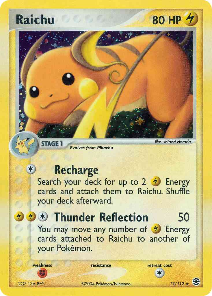 Raichu - 12/112 - Rare Holo [ex6-12] [Holo]