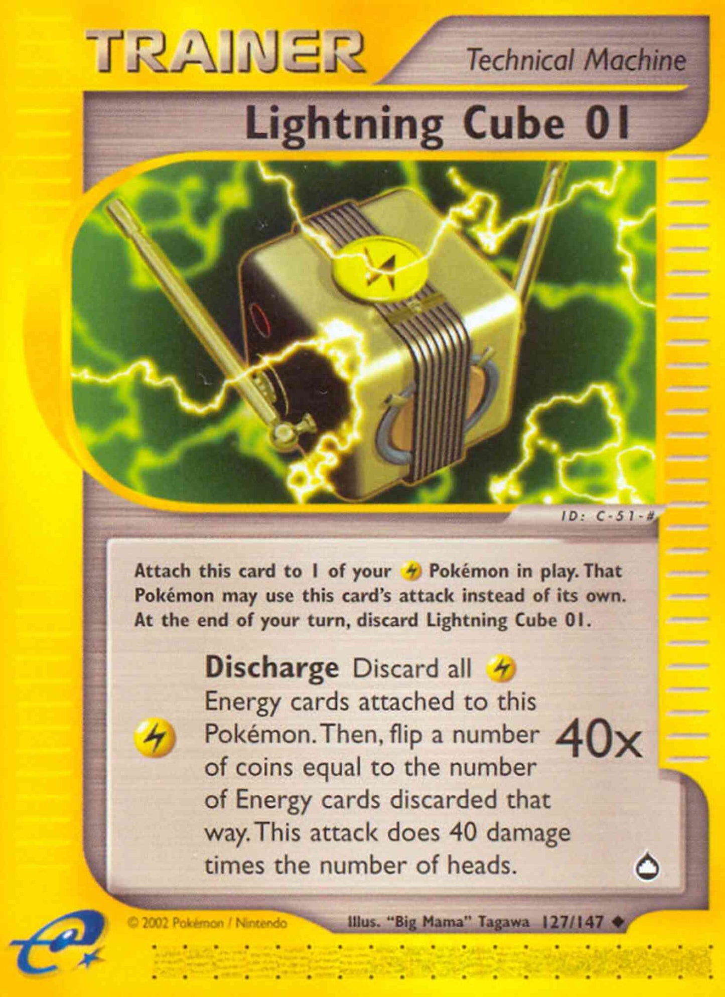 Lightning Cube 01 - 127/147 - Uncommon [ecard2-127] [Reverse Holo]