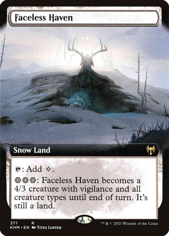 Faceless Haven [371] [Extended Art] [Kaldheim] [Non-Foil]