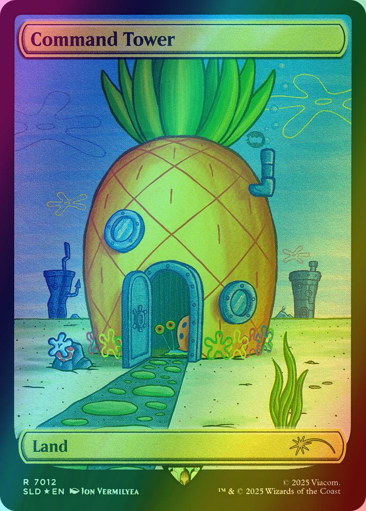 Command Tower [7012] [Full Art] [Spongebob: Lands] [Secret Lair Drop] [Foil]