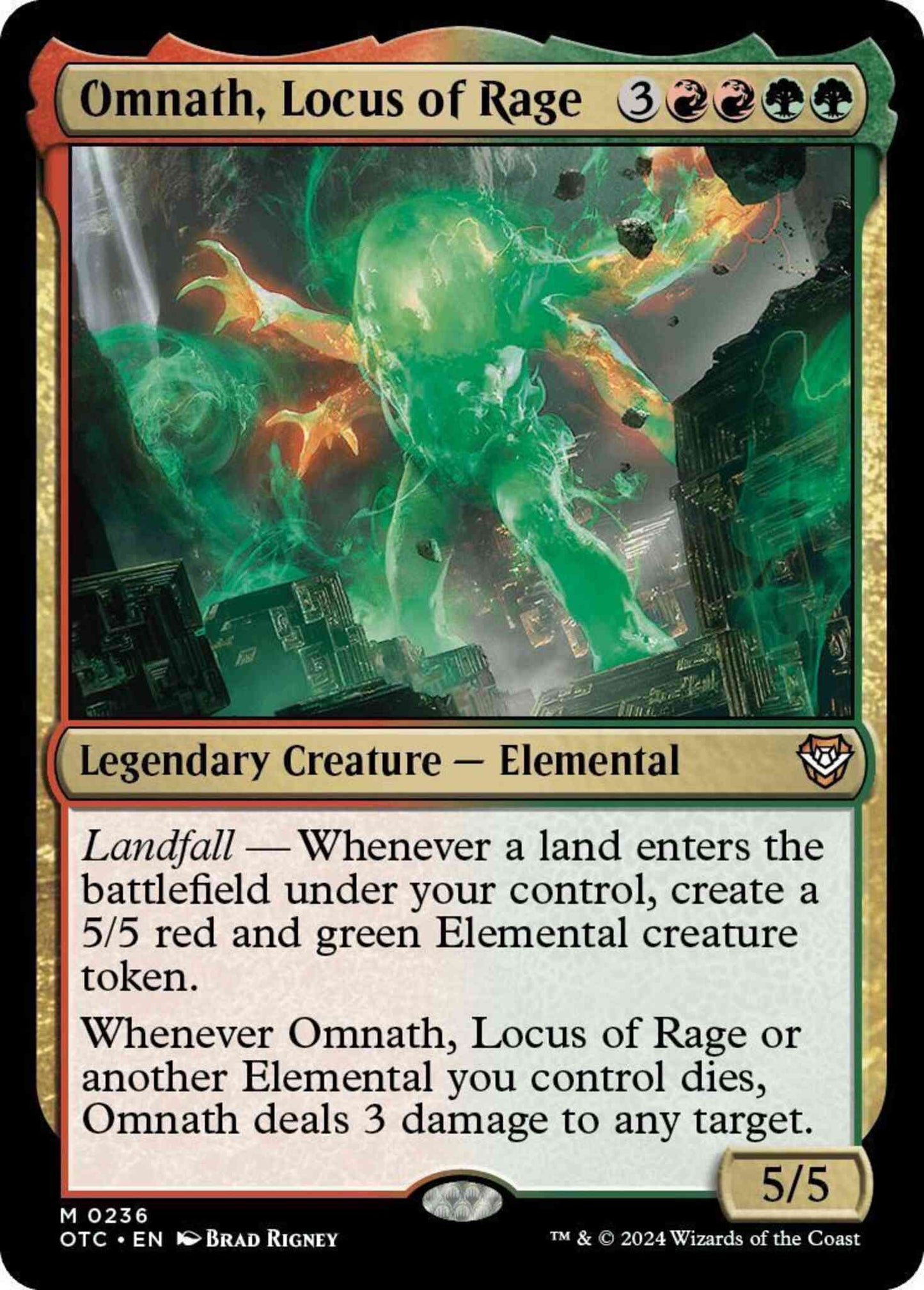 Omnath, Locus of Rage [236] [Outlaws of Thunder Junction: Commander] [Non-Foil]