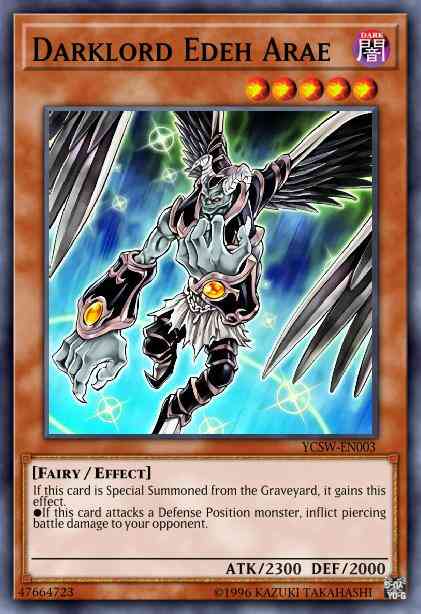 Darklord Edeh Arae - DESO-EN040 - Super Rare - 1st Edition